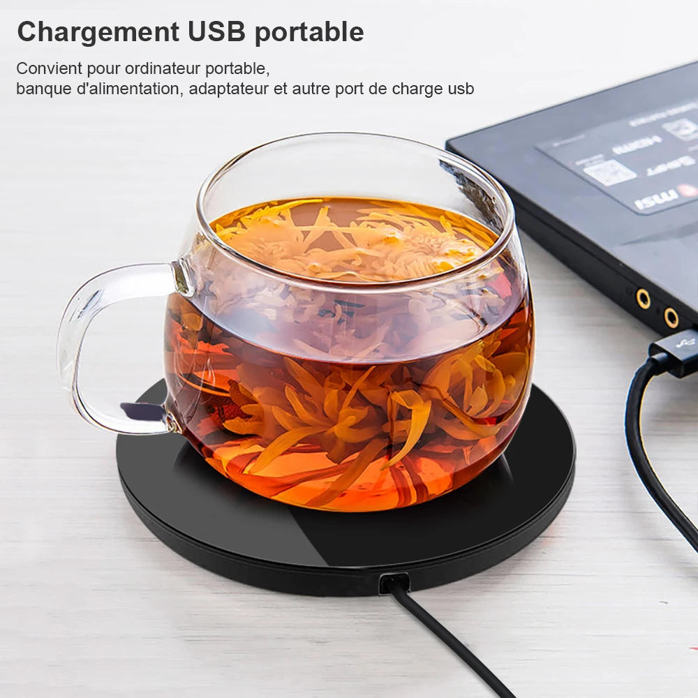 Chauffe-tasse thermostatique USB,chauffe-tasse, lait, thé, eau